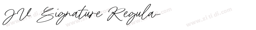 JV Signature Regula字体转换